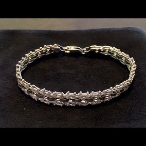 925 Sterling Silver Italian Weave Bracelet